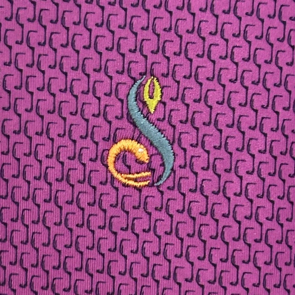 Peter Millar Men's Large Summer Comfort Performance Golf Polo Purple Shirt - Picture 4 of 6